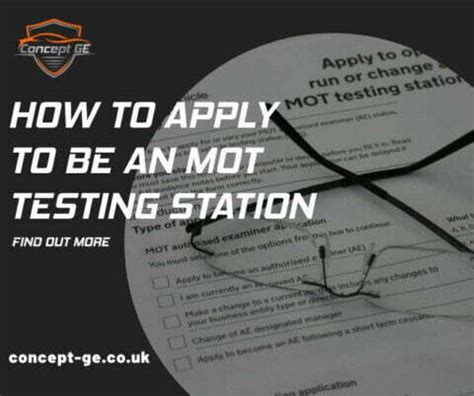 mot tester smart card application form|mot test station renewal.